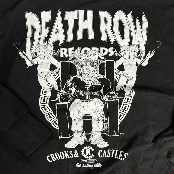 Crooks & Castles Death Row Records Black Graphic Hoodie CrooksCastles Collab - Picture 4 of 7